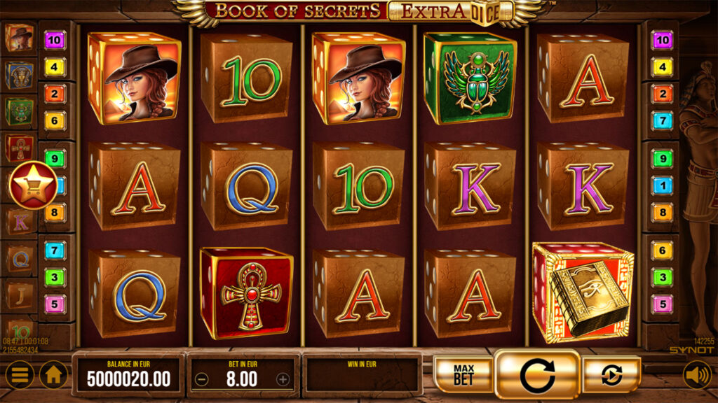 Gra Book of Secrets Extra Dice w Totalcasino