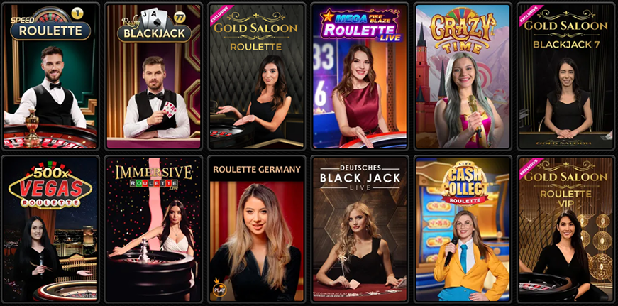 Spinsy Casino Live Games