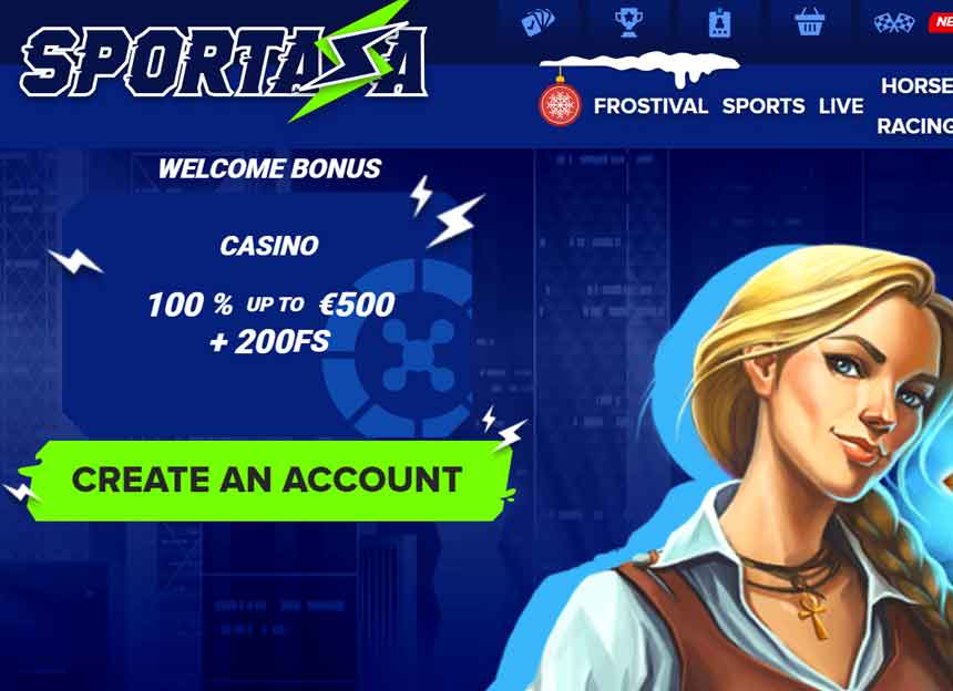 Sportaza Casino felület