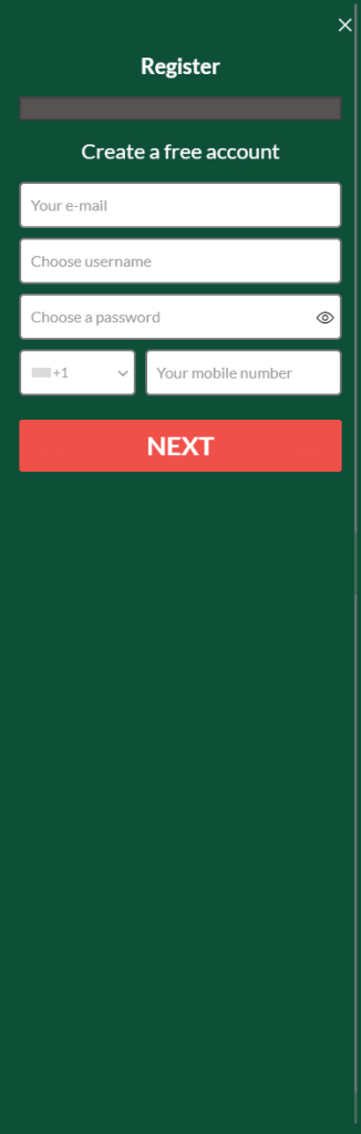 Casinomate Mobile Interface