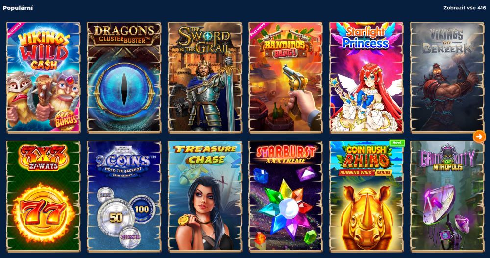 Schermata della piattaforma Wazamba che mostra slot e sport live