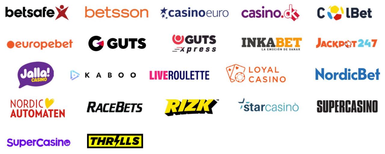 Unibet Casino interface Unibet Casino interface