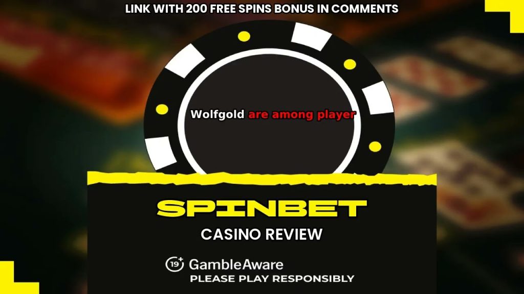 Casino spinbet interface showcasing slots