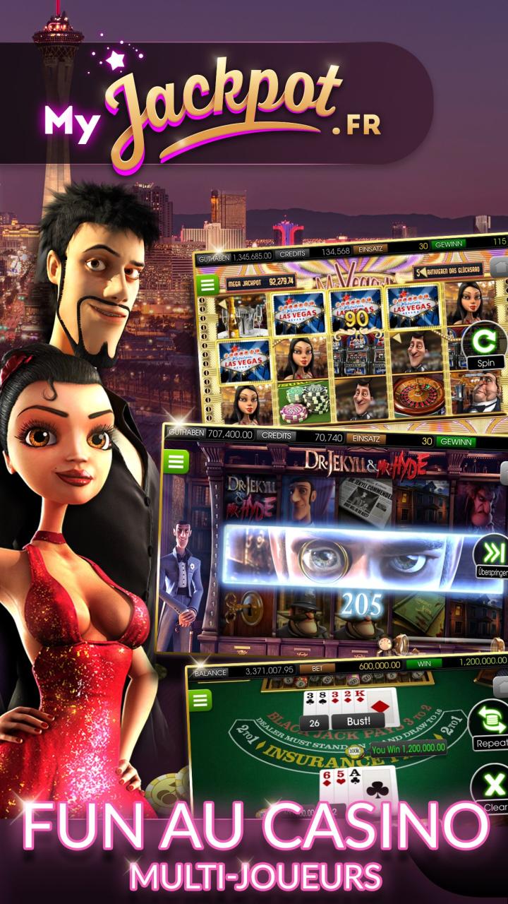 Interface de l application Myjackpot sur mobile Interface de l application Myjackpot sur mobile