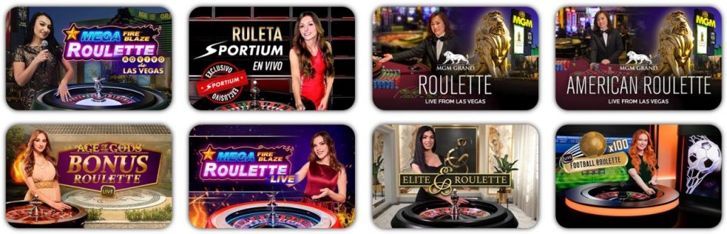 Mesa de ruleta en Sportium