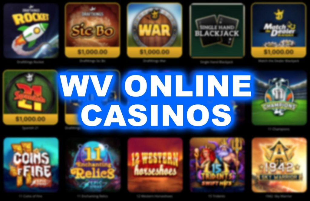 Online casino interface